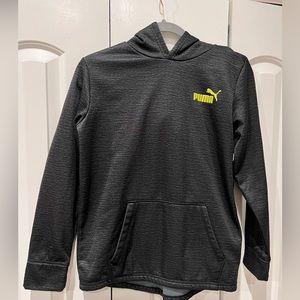 Puma Boys Dark Great Hooded Sweatshirt Excellent Condition Size 14/16